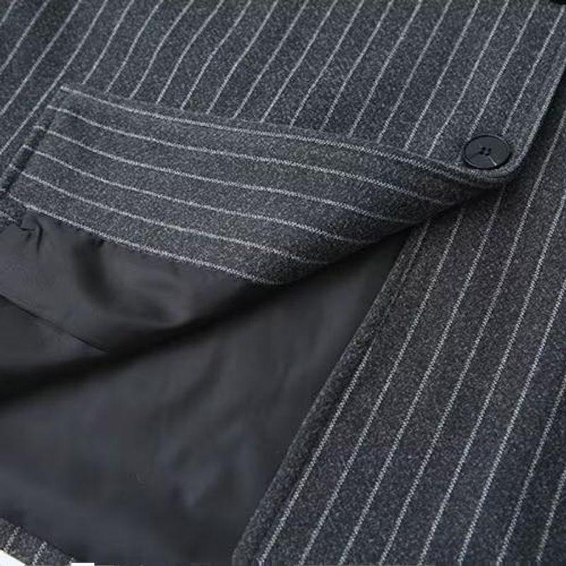 Kaslead New Arrival Women's Clothing Fashion Style Fashion All-Match Stripes Woolen Scarf Baggy Coat