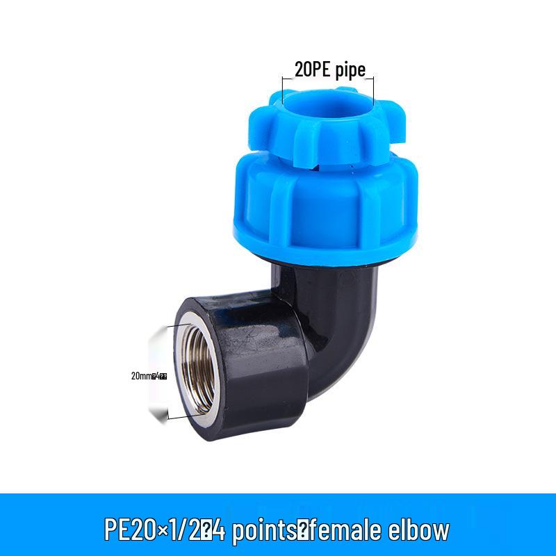PE Quick Connect Water Pipe Fittings: 4-Point, 6-Point, 25mm Direct Tap Union