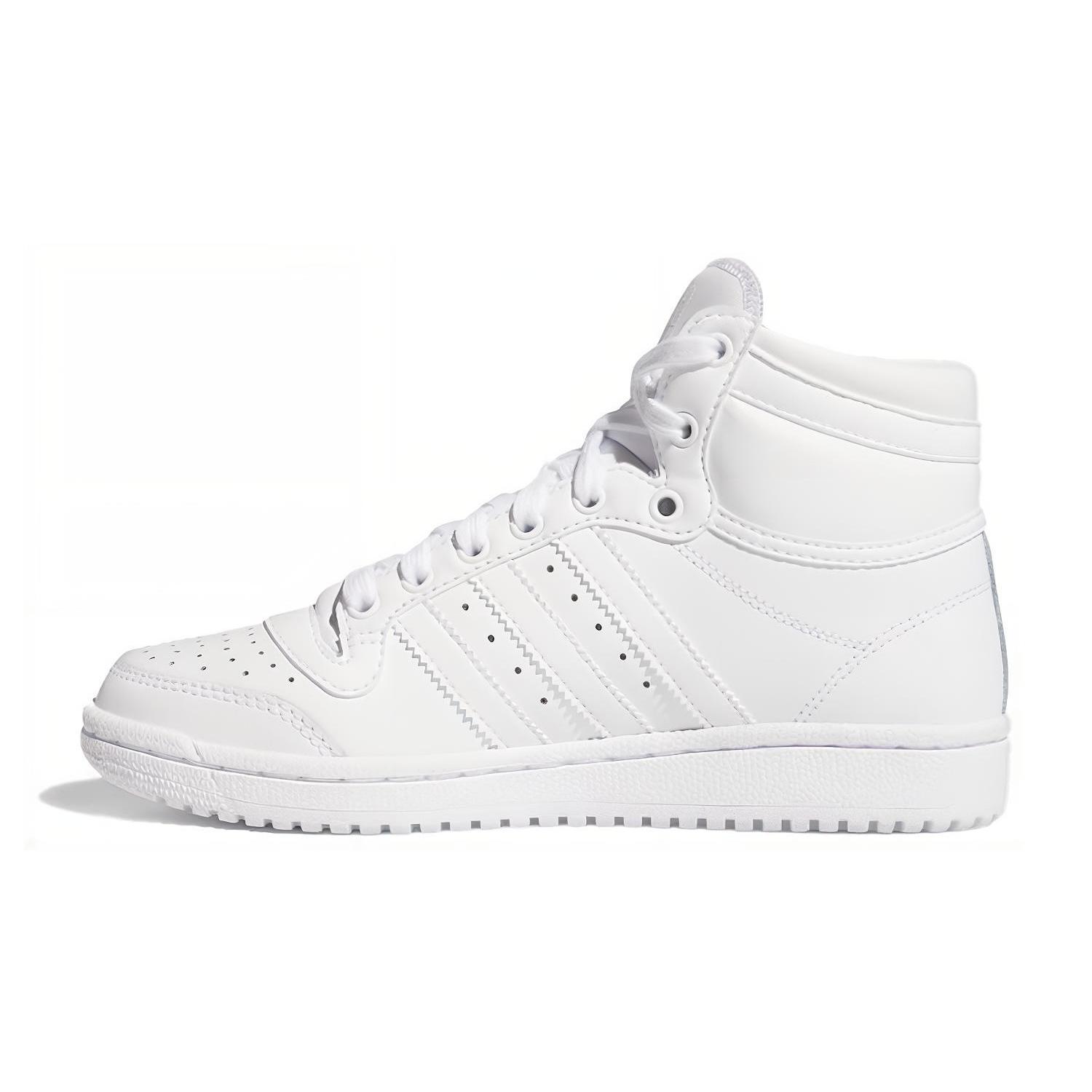 

Adidas Originals Top Ten J Breathable High top Kids Skateboarding Shoes White FW4997 36