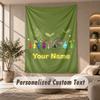 Tapestry Custom Name Text, Wall Hanging Tapestry Home Room DecorPikmin