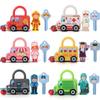 Kids Learning Lock with Keys Car Games Montessoris Educational Toys Numbers Matching Counting Math Teach Tool for Children