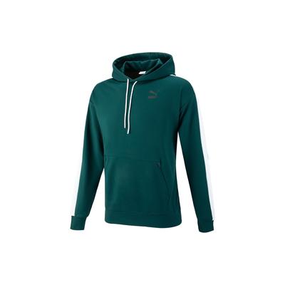 Puma Moletom Masculino de Manga Comprida com Capuz e Logo da Marca Estampado em Cor Sólida Moletom Verde-Pinheiro 538828-38