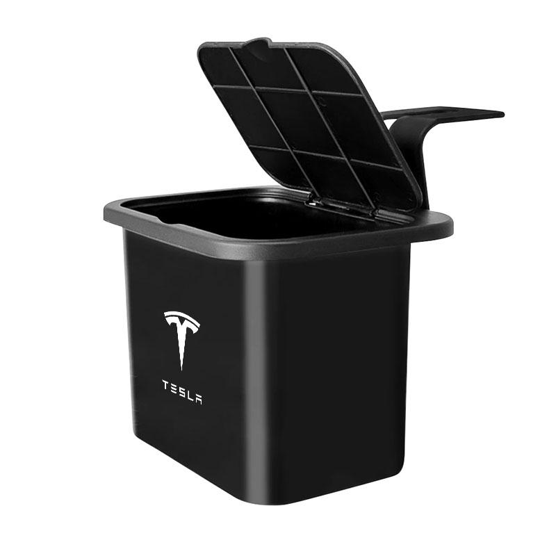 1Pcs Car Seat Back Hanging Trash Can Storage Case Rear Row Organizer For Tesla Model 3 S X Y Style Roadster Invader Coil Mod WYE K80