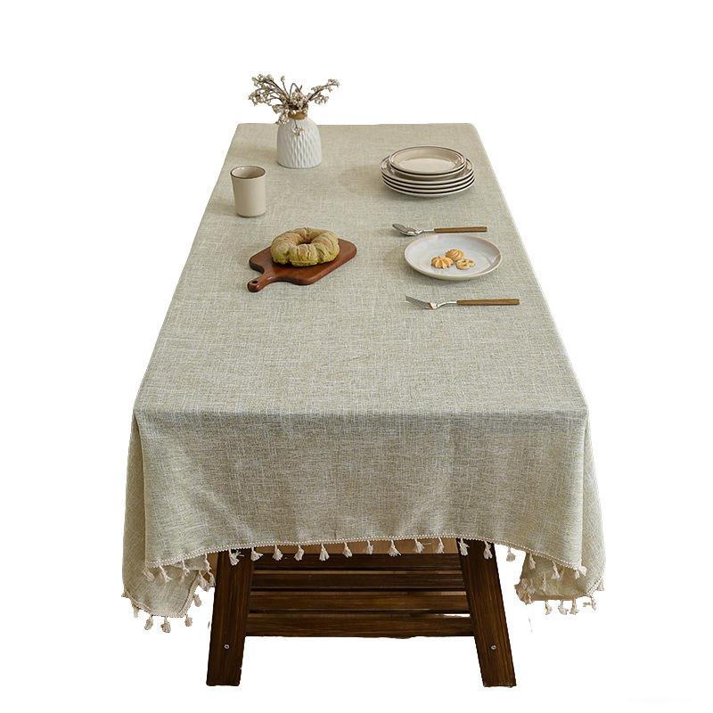 Bamboo Linen Tablecloth Thickened Cotton And Linen Wind Fabric Japanese Conference Tablecloth Tablecloth Coffee Table Cloth