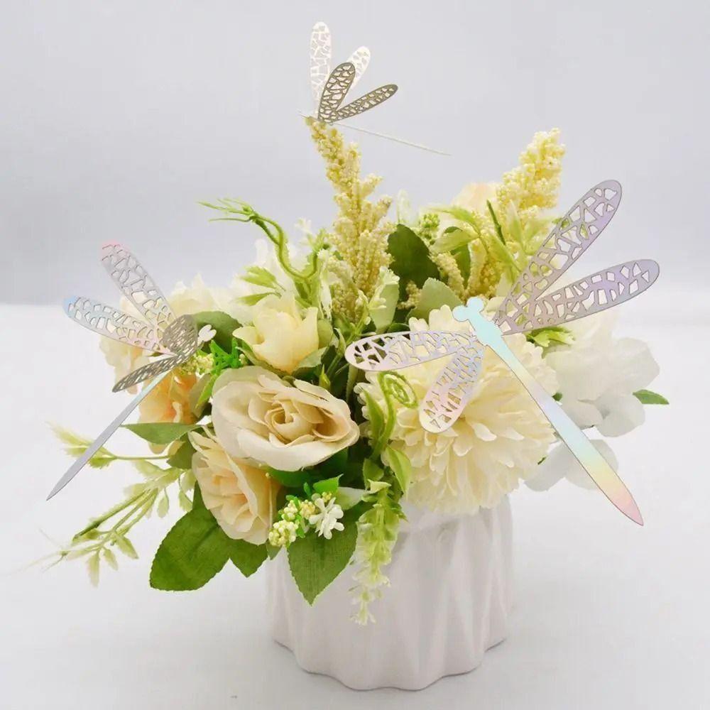 12PCS PVC Wall Decals 3D Wedding Party Decoration Dragonfly Wall Sticker  Birthday