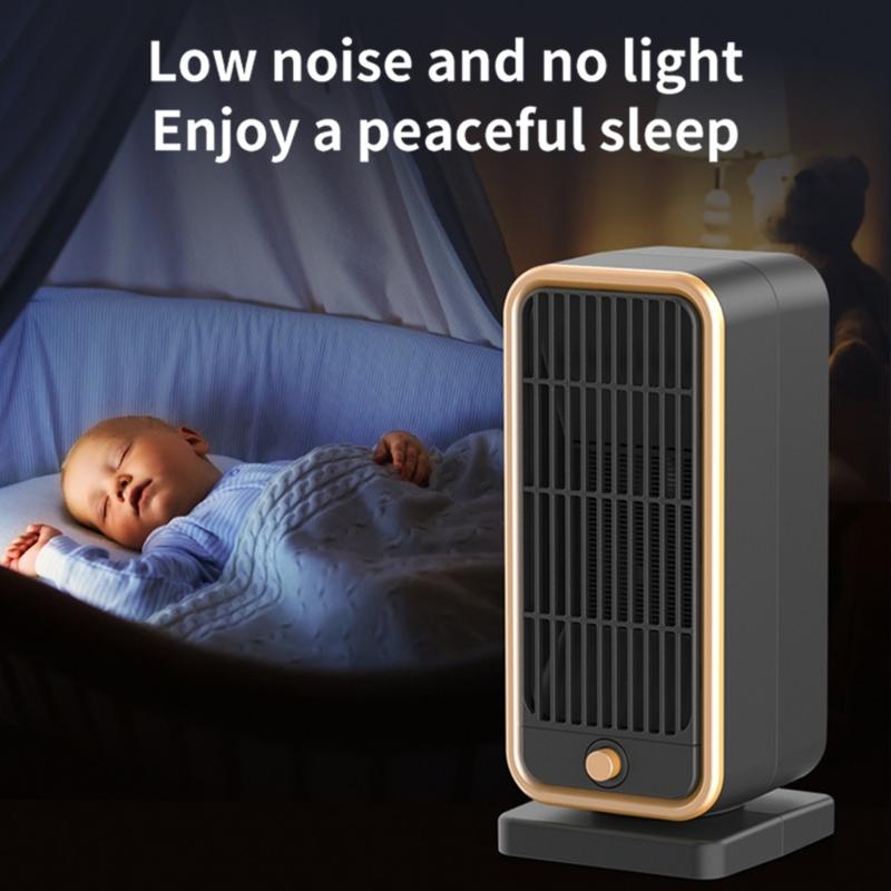 Small Electric Heater Efficient Heating Machine ABS Texture Provide Warmth for Office Desks and Home Environment