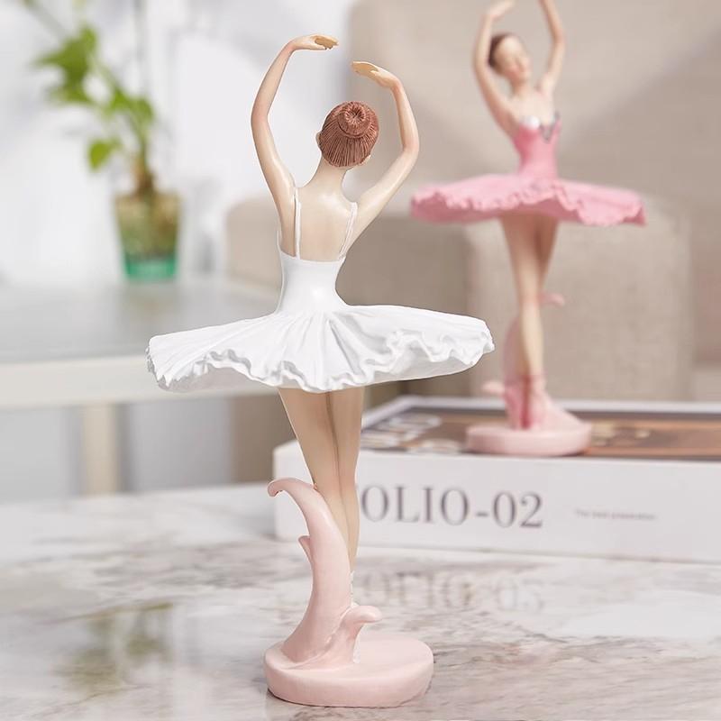 Balett Táncos Lány Díszek Kreatív Táncoló Lány Szoba Könyvespolc Kis Dekoráció Születésnapi Ajándék Műgyanta Kézműves