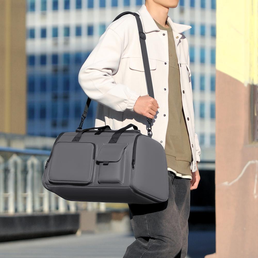 Gymbag, tørr og våt separat, duffelbag, stor kapasitet, svømmebag, reisebag for menn, oppbevaringsbag