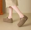 La Chapelle Women's Birkenstock Style Shoes New Thick Sole Casual Low-top Lightweight Shoes