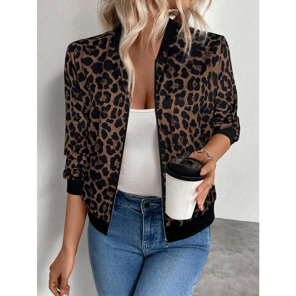 Spring Autumn New Solid Color Patchwork Slim Thin Fashion Casual Jacket Outerwear for Women European American Crossbody Style