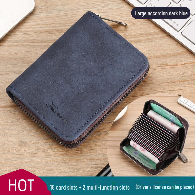 

Изысканный компактный держатель для карт: Ультратонкий дизайн с несколькими отделениями для мужчин и женщин, идеальный вариант для водительских прав и хранения большого объема информации.