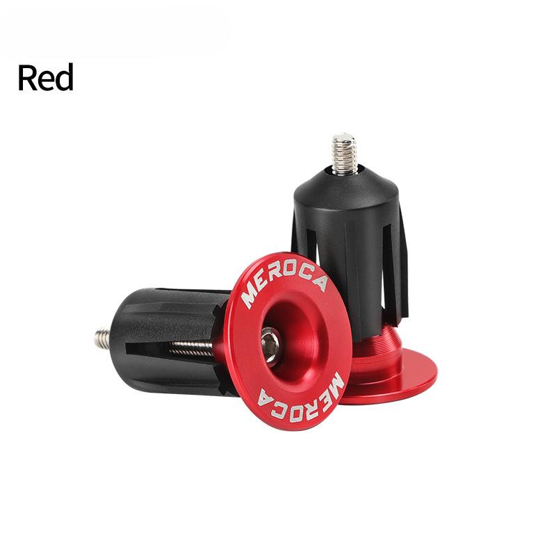 

1 пара заглушек для руля горного/шоссейного велосипеда, цветной алюминиевый сплав, заглушки для руля, крышки для грипс велосипеда BMX/MTB, велосипедные аксессуары красный