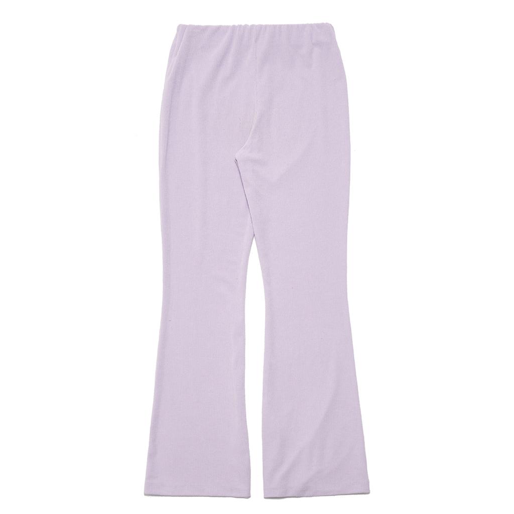 NAKED SURF CLUB Terry Bootcut Slit Pants (Purple)