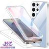 360 Volledige Lichaams Clear Beschermende Telefoonhoes Voor Samsung S26 Ultra S24 Plus S23 FE S22 S21 S25 Ultra Scherm Schokbestendig Beschermhoes
