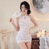 Sex Underwear Uniform Seduction Set Cheongsam Women's Classical Lace Sexy Transparent Pajamas