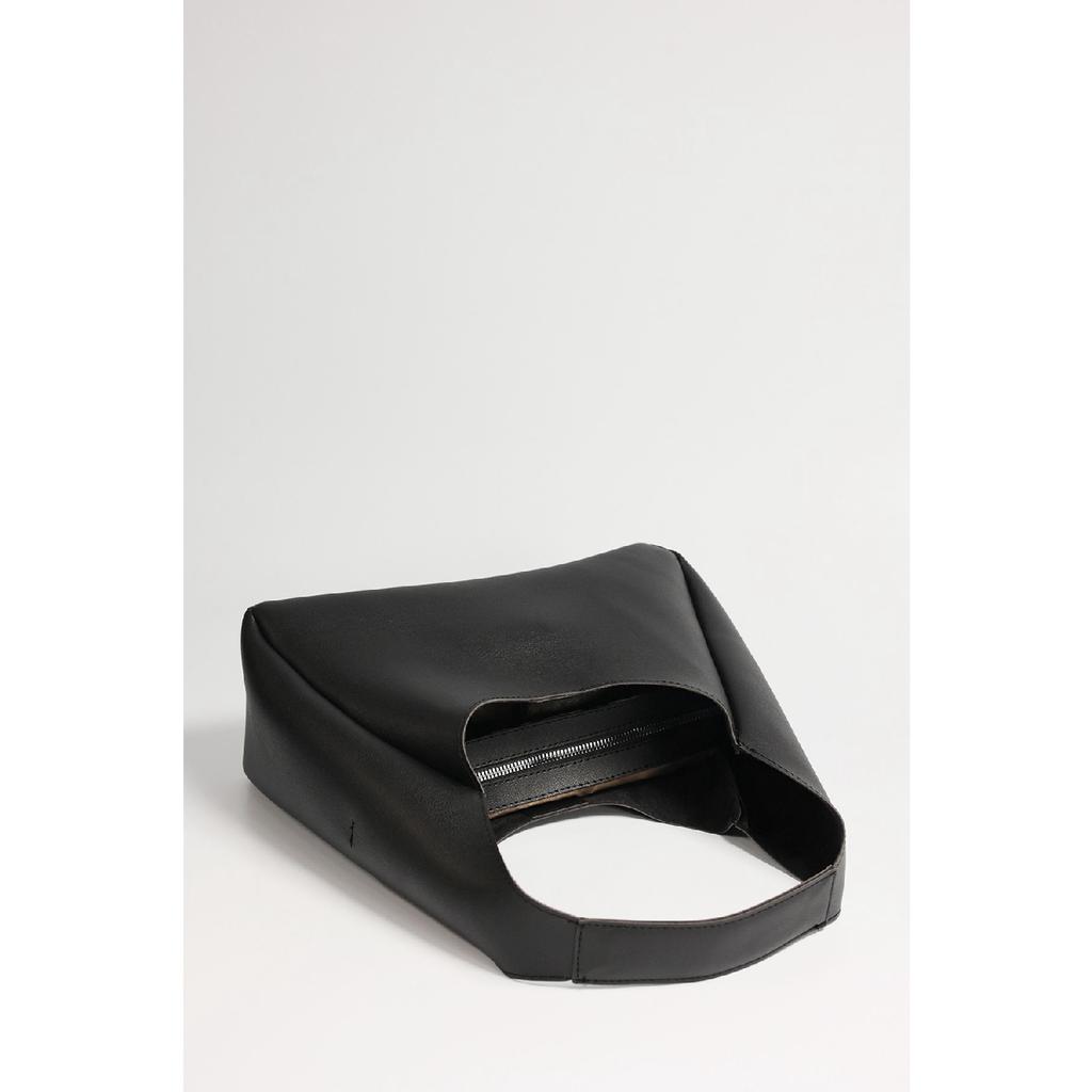 Dámská vínová taška do ruky a přes rameno z umělé kůže se zipem a vnitřní přihrádkou