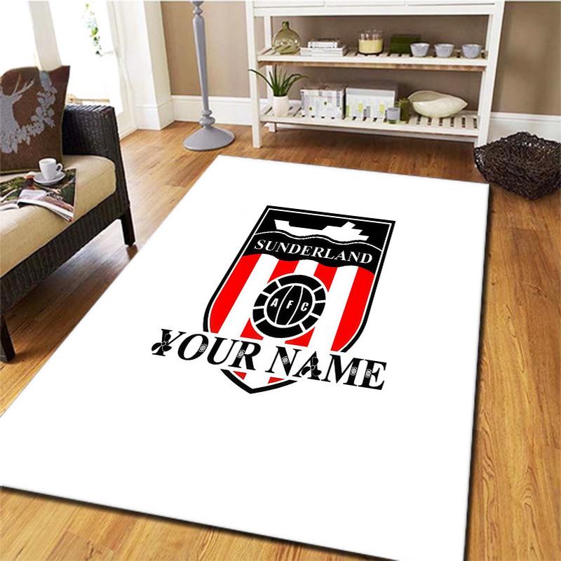 Sunderland futbolo klubo individualaus pavadinimo kilimas svetainei, miegamajam, namų sofos dekoravimui, vaikų žaidimų neslystanti grindų danga