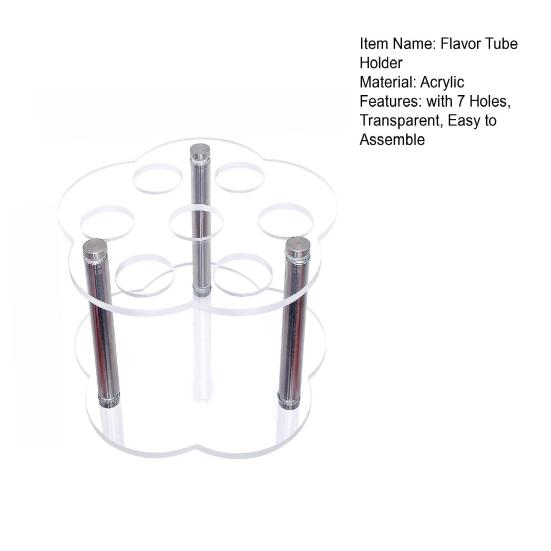 Flavor Cartridge Holder 7 Flavor Transparent Acrylic Storage Rack Flavor Cartridge Organizer for Cirkul Cartridges Kitchen Countertop Storage