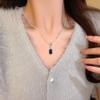 Japanese & Korean Style Geometric Titanium Steel Necklace - Women's Clavicle Chain Collection