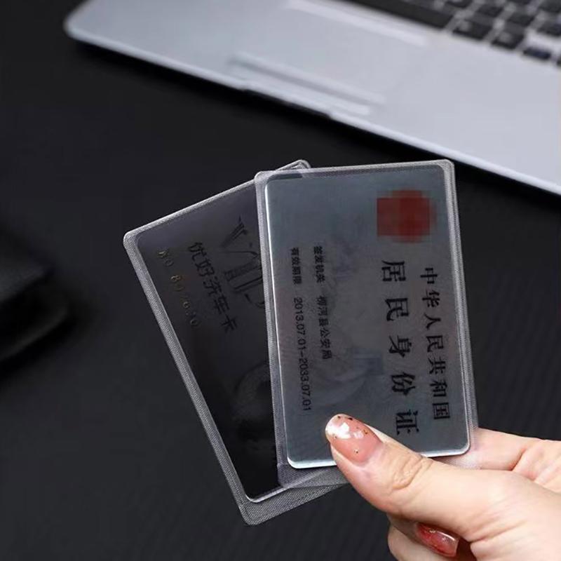 Praktische Persönliche Informationsschützer Mehrzweck Bankkarte Ausweis Datenschutzhülle Langlebiges PVC Anti-Peeping Karte H