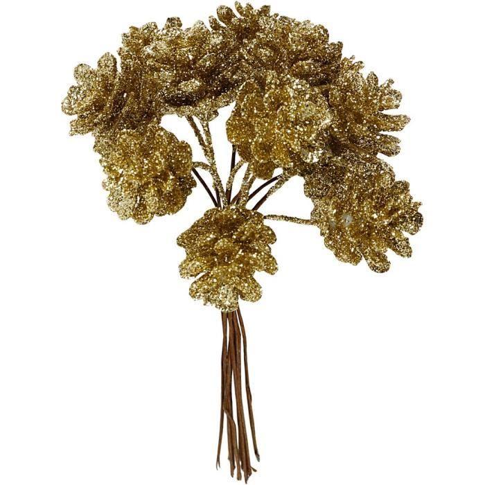 Creativ Company 504422, Or, Polymousse, Noël, 12 pièce(s), 20 mm