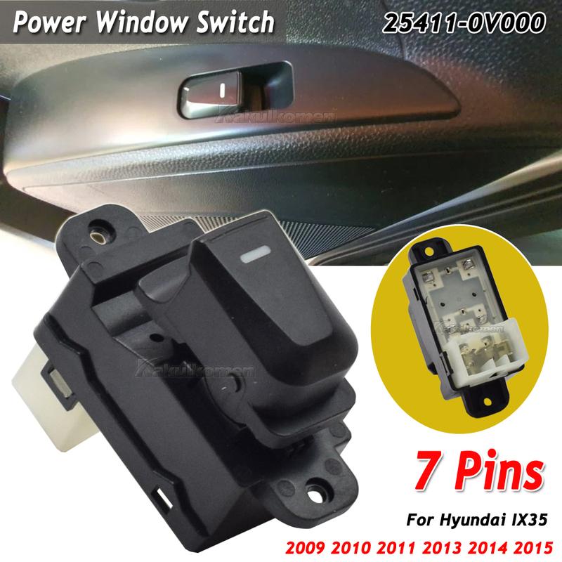 For Hyundai IX35 Tucson IX 2009-2015 Passenger Side Electric Power Window Lifter Regulator Control Switch Button OEM:93580-2Z000