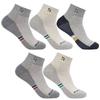 Arnold Palmer Men's Casual Socks Mesh Ankle Socks 5 Pairs AP5653