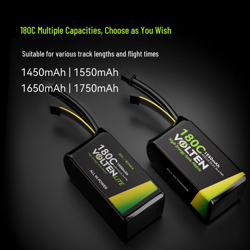 ZEXFPV 6S 1550mAh 180C LiPo Battery for FPV Drones