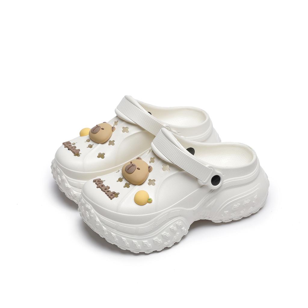 Mode Damen Hausschuhe Hohe Plattform Garten Mode Clogs Schuhe Damen Hausschuhe Dicke Sohle EVA Sandalen Sommer Mädchen Hausschuhe