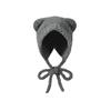 Big head circumference coffee ears cute cartoon bear knitted wool hat children autumn and winter plush pullover hat tide