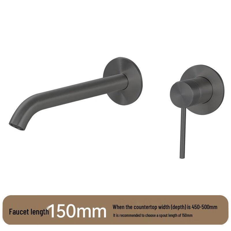 TLXT Wall-Mounted Bathroom Bathtub Faucet