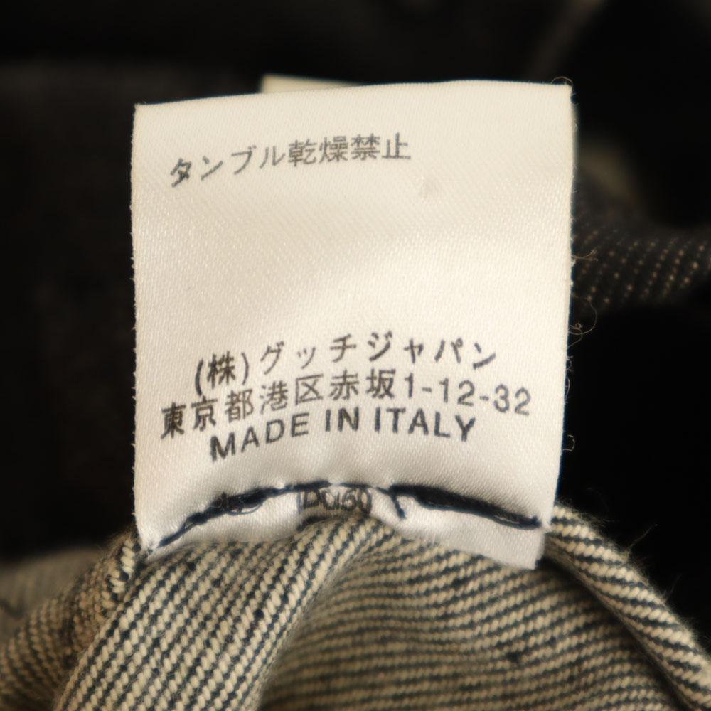 Gucci Made In Italy Denim Jacket 38 Black Women Used