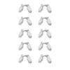Clear Silicone Nose Pad 10 Pieces Anti Slip Cushions for Secure Glasses Fit No Pressure