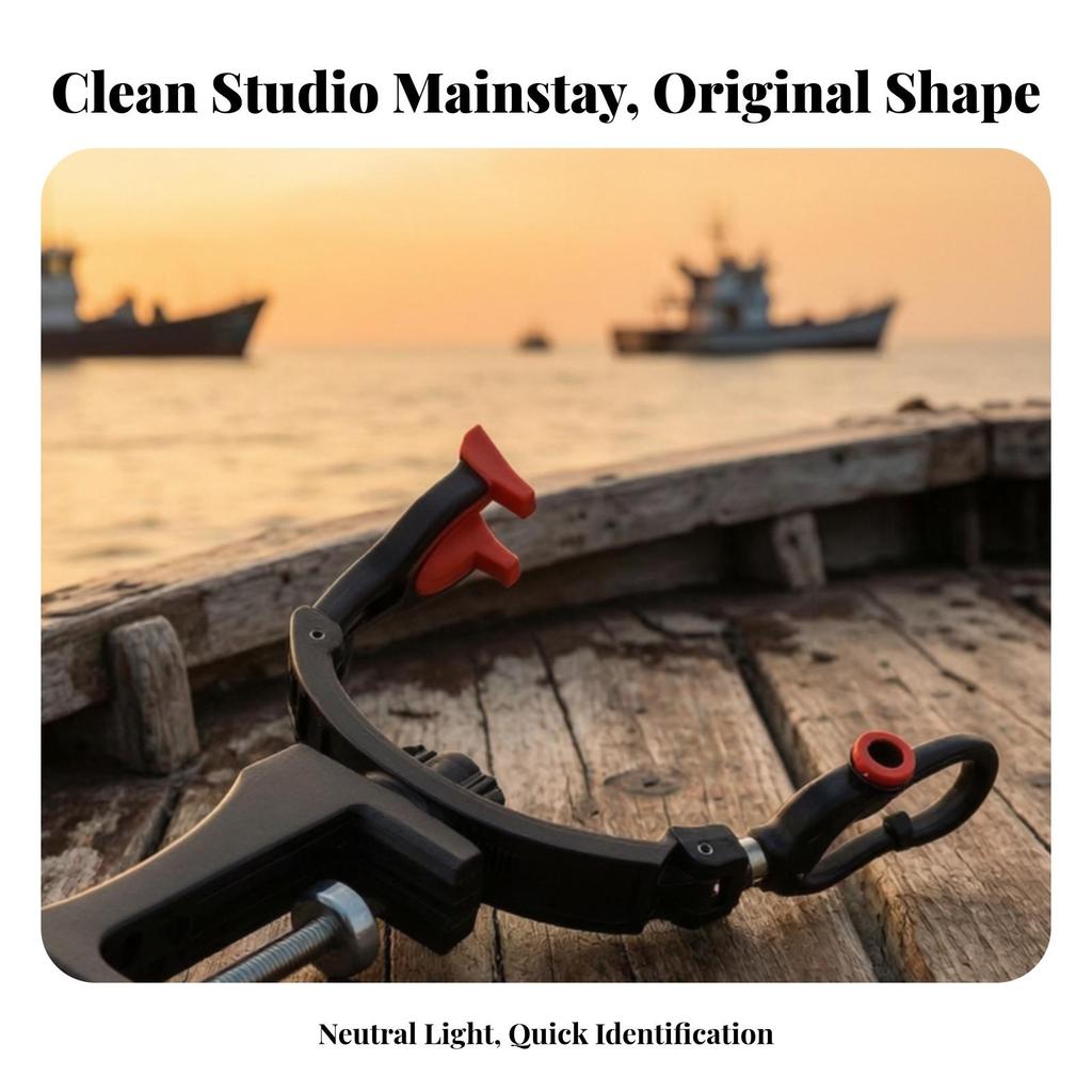 Fishing Rod Holder with Clamp Heavy-Duty Gear Wear-Resistant for Anglers