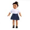 T-Shirt Skirt For 18 Inch American Boy Doll Accessory Girl Toy Clothing Set