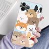 Cute Cartoon Puppy Transparent Soft Phone Case For iPhone 15 12 14 16 17 13 Plus 11 Pro Max 13 Pro