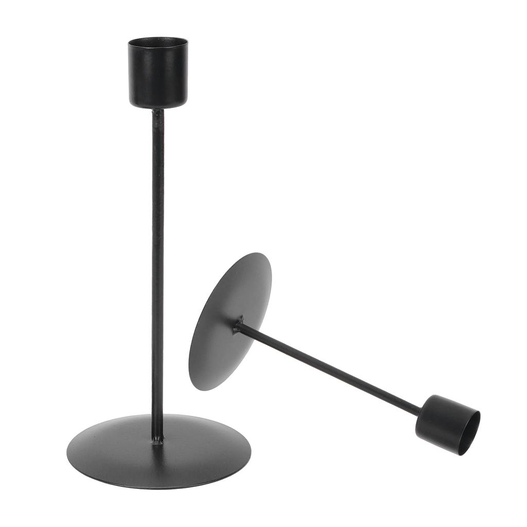 Candle Holders Set of 2 Metal SingleHead Vintage Decorative Candlesticks for Wedding Dinning Party Home Decor(Gold )