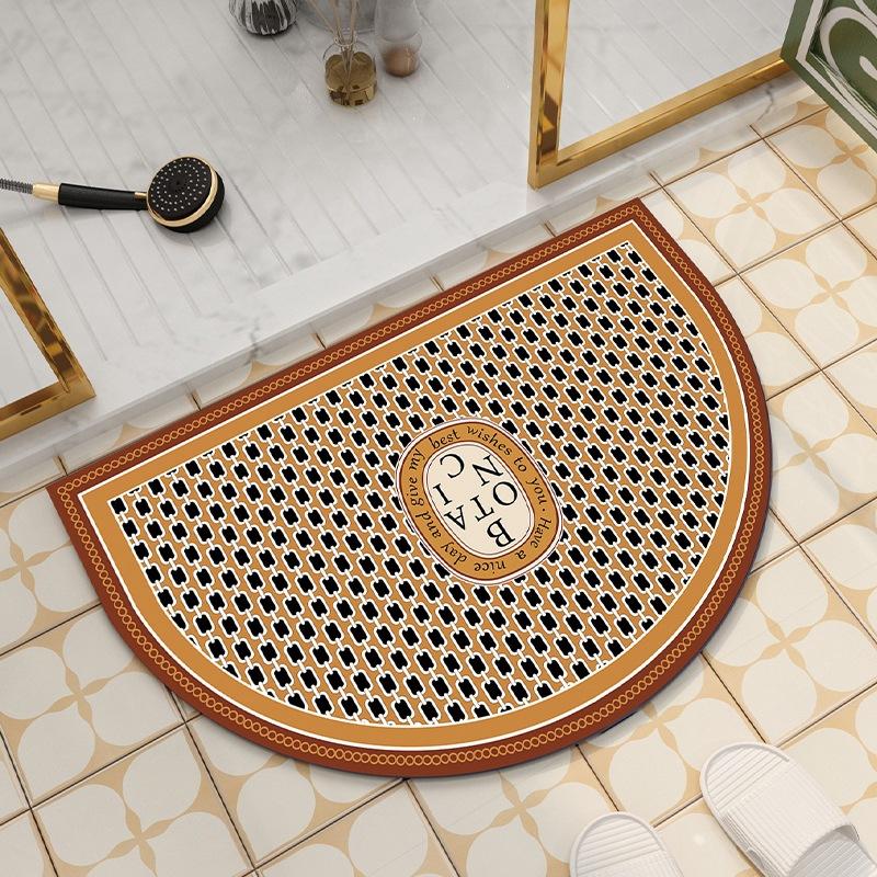 Americká retro polokulatá koupelnová podložka absorpční rychleschnoucí toaleta toaletní podložka na dveře Diatom bahenní protiskluzová podložka na dveře