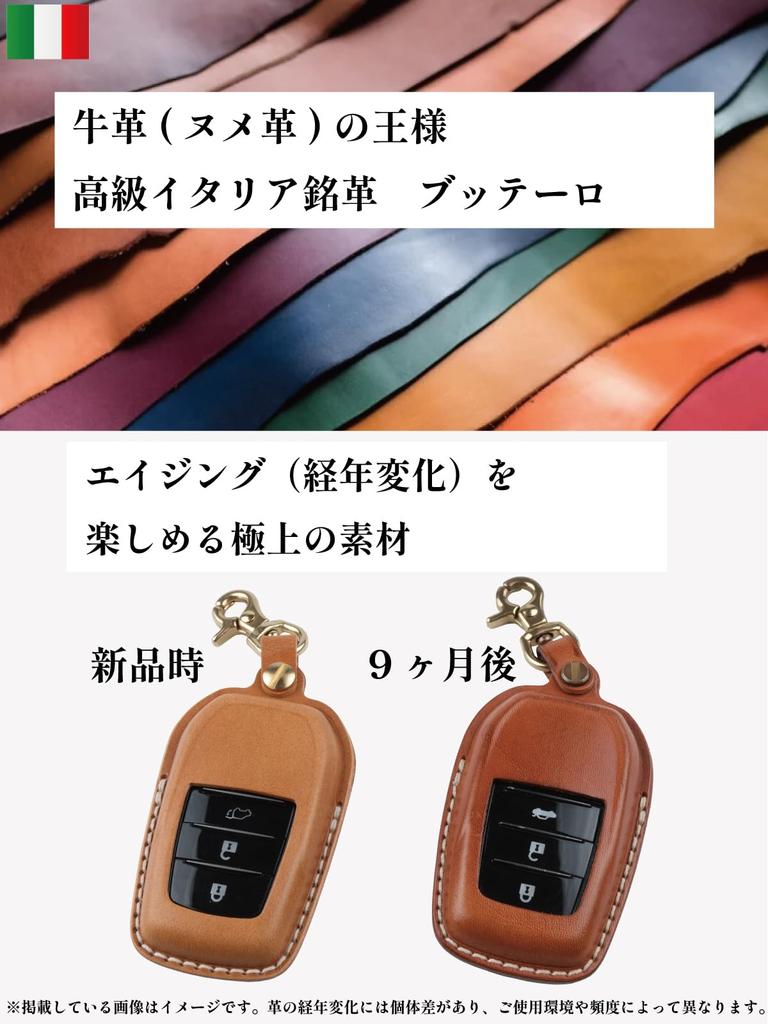 Usable Genuine Italian Leather Key for Subaru Impreza BT5 Case, Buttero, Crosstrek, GR86, Levorg, VN5, VM4, Forester, SK, BRZ, ZD8, Sport, WRX, S4,