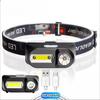 Usb Charging Headlight Cob Outdoor Emergency Headlight 18650 Battery Multi Functional Lighting