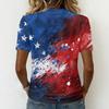 Shirts For Women Trendy V Neck T Shirts Casual Printed Blouse Tops For Women