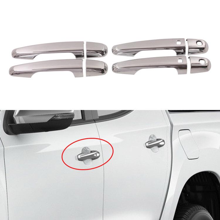 

2019 L200/TRITON ABS Гальванизированная Умная Ручка Двери Декор Yes серебряный