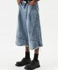 DNSR Multi Dart Bermuda Denim Pants Blue