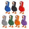 Desk Goose Hoodie 7-Inch Goose Statue Outfit Miniature Hoodie with Drawstring Clothes for Desktop Goose Table Decoration