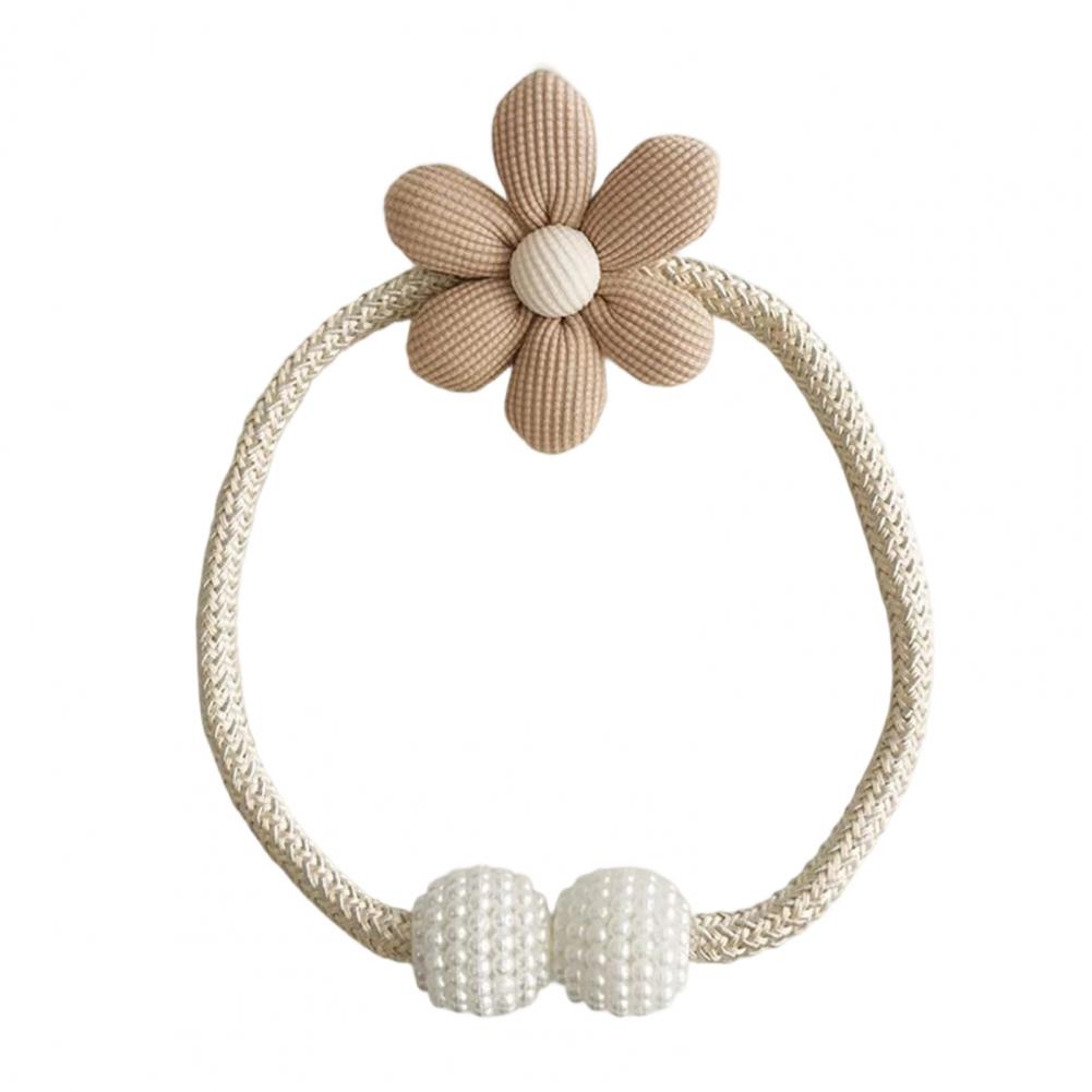 Floral Curtain Tiebacks Stylish Curtain Accessories Boho Flower Curtain Tieback Set Stylish Decorative Drapery for Room
