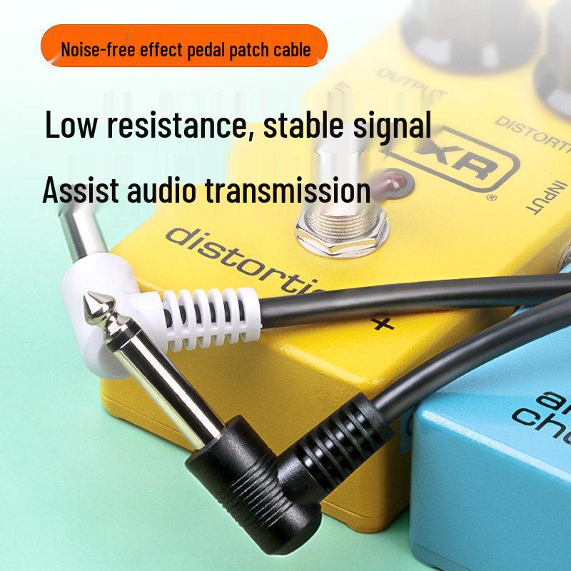 19cm Noise Reduction Effects Pedal Patch Cable - Short Musical Instrument Accessory for Single Pedal Connection