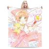 Anime Cardcaptor Sakura Blankets Flannel Spring/Autumn  Breathable Super Warm Throw Blanket for Bed Travel Quilt