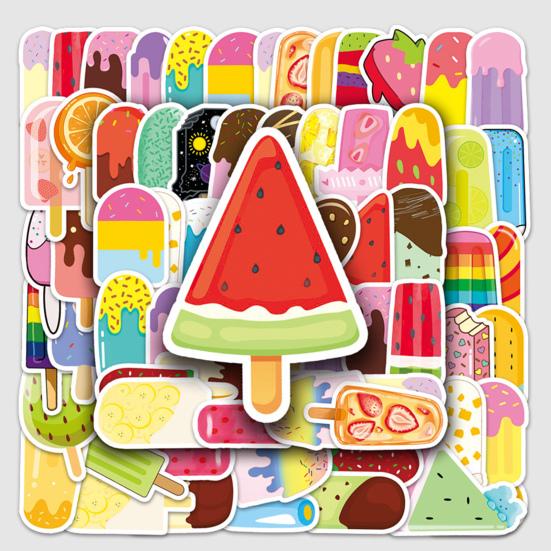 

50 шт., наклейка в стиле граффити, водонепроницаемая, ПВХ, наклейка на чашку воды, узор мороженого, сделай сам, наклейка для скрапбукинга для ноутбука, чемодана, скутера Sets