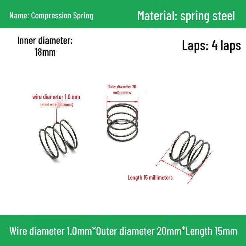 Heavy Duty Y-Type Compression Spring Shock Absorber, 1.0mm Wire Diameter, Outer Diameter 5-20mm.