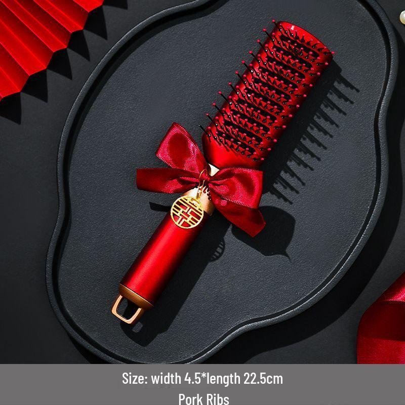 Červené svatební potřeby: Happy Comb Věnná kolekce - Pár polštářů pro ni